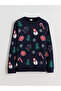 Timeless Clothing & Timeless Choices Zero Roba Collar Christmas Themed Boys' Knit Sweater
