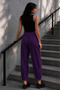 Pleated Pocketed Crepe Jogger Pants - 2
