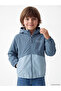 Rmz Gi̇yi̇m Farkiyla Hooded Printed Boys' Raincoat