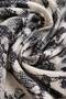 Crocodile Knot Combed Cotton Shawl - Black - 5