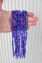 6 mm Blue Colored Flat Glass Evil Eye Bead String - 1 String (64 Pieces) – Bracelet, Necklace, Prayer Beads, Keychain, Jewelry Design and Handicraft Decoration Material - 4
