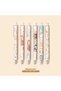6-Piece Kawaii Cat Teddy Rabbit Happy Day Girl Patterned Ballpoint Pen Set Push-Press Cute Pen School Stationery Office Business Gel Ballpoint Pen - 7