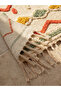 Esvab • Modern & Distinctive Tasseled Geometric Embroidered Bath Mat - 3