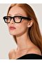 Unisex Rectangular Transparent Glass Eyeglasses Black Frame Garcia C5 - 2