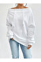 Women's Drawstring Adjustable Collar 100% Cotton Sweatshirt