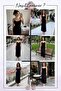 Women's Degaje Collar Strap Backless Midi Length Knitted Evening Dress Burgundy, Brown, Black - 8