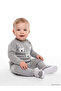 Two Mt Shop Quality Lcw Baby Gray Bear Patterned Baby Boy Knitwear Set
