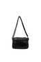 Viatox Vs 003 Multi-Compartment Washed Leather Soft Textured Women's Crossbody Shoulder Bag Black - 2