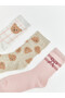 Esvab • Modern & Distinctive Embroidered Girls' Socks, Pack of 5 - 2