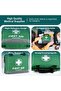 210 Piece First Aid Kit- Emergency kit - Reflective Design - Includes Ice(Cold) Pack, Moleskin Pad and Emergency Blanket for Travel, Home, Office, Car, Workplace & Outdoor - 5