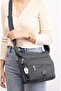 Women's Daily Crinkle Shoulder Bag Multi-Pocket Zippered Messenger Bag - 2