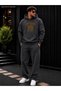 Men's Chicago 75 Printed Tracksuit Set / Hooded Sweatshirt with Kangaroo Pocket and Straight Leg Bottom