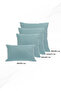 Turquoise Throw Pillow Cover Decorative Plain Simple Punchable - 2