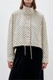 Polka Dot Stand-Up Collar Jacket Per9788 - 2