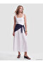 Esvab • Modern & Distinctive Square Collar Flared Dress with Scarf