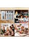 Acrylic Cutlery Storage Organizer Bin, 3-Section Silverware Caddy for Kitchen Countertop, Knife, Spo - 6