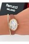 Leather Cord Oval Case Roman Numeral Women's Wristwatch 2 Years Warranty 3 Atm Water Resistant + Bracelet Gift - 3