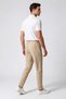 Men's Beige Trousers with Elastic Waist, Lycra, Non-Marking, Regular Fit, Daily Wear, Lace-Up, Jogger Style - 5