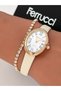 Leather Cord Oval Case Roman Numeral Women's Wristwatch 2 Years Warranty 3 Atm Water Resistant + Bracelet Gift
