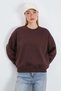 3 İplik Basic Bisiklet Yaka Oversize Sweatshirt - 2