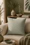 Sage Arc Wave Patterned Set of 2 Double-Sided Decorative Throw Pillow Covers - 2
