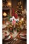 Christmas Decorative White Bird and Red Fruit Ornament Pine Tree and Dining Table Decoration Accessory, Christmas Ornament - 2