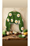 Hand Knitted Women's Floral Cardigan Model - 2