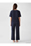 Lcw Navy Blue Polka Dot Women's Pajama Set - 2