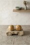 Set of 2 Round Bamboo Decorative Salt and Pepper Shakers - 3