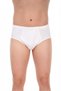 10-Pack 100% Cotton Men's Briefs - Extra Flexible, Guaranteed Non-Shrink Single Jersey White Men's Underwear + Gift of Sleep Band - 3