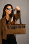 Women's Suede Fabric Luxury Design Hand & Shoulder Bag Shopper Suitable for Daily or Special Use