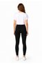 Women's Sportswear Top and Bottom Set – High-Waisted Leggings and Flowy Crop T-Shirt Fitness Set - 2