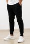 Set of 3/3 Pieces Unisex Ribbed Regular Black Gray Navy Blue Color Sports Sweatpants - 2
