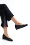 Genuine Leather Wedge Heel Comfort Women's Shoes in Sizes 33-34-35 and up to Size 41-42 - 3