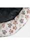 Round Grey Bone Patterned Dog Bed Ø80x13cm - 3