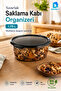 Round Storage Container 1.75 Liters 19.5X19.5X9 cm Transparent Black Lid Bpa Free - 3