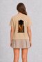 Women's Modern City Skyline Printed Design - Back Printed - Cream - 2