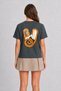 Women's Geometric Climbing Equipment Graphic Design - Back Print - Smoked - 2