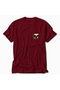 Women's Taurus Modern Geometric Design Printed T-Shirt - Red