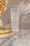 Set of 6 130 ml Crystal Patterned Water Glasses with Footed Base – Stylish and Elegant Glassware Set - 3