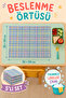Set of 5 35X50 cm Washable Stain-Resistant Overlock Edged Kindergarten and Primary School Lunch Mats - 5