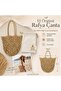 Knitted Straw Handbag - 2