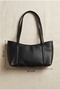 Black Leather Shoulder Bag - 3