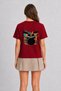 Women's City Rhythms Modern Street Design - Back Print - Red - 2