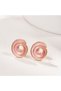 Vip Gold Hoop Spiral Women's Earrings |   Modern Minimal Curved Thick Earrings - 4