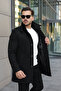Men's Regular Fit Long Cashmere Coat - 2