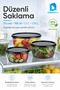 Set of 3 Round Storage Containers 700 ml 1.1 L 1.75 L Smoked Transparent Bpa-Free - 4