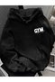 Unisex Gym Front and Back Printed Hooded Sweatshirt - 2