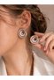Vip Gold Hoop Spiral Women's Earrings |   Modern Minimal Curved Thick Earrings - 2