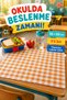 Set of 5 Washable, Stain-Resistant Lunch Mats 35X50 cm – Different Color Options for Kindergarten and Primary School - 3